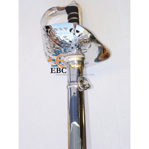 Faja Cintura Cinturón & Eslingas Presentación Ceremonial Espada Saber con Vaina en Cuero/Acero Inoxidable Logo Grabado Disponible - Product Image 6