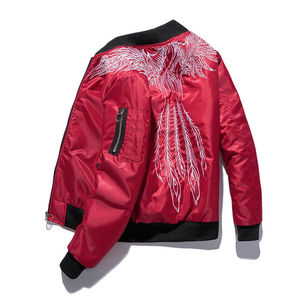 2019 OEM Fashion Design Bomber Winter <b>Jacket</b> For Men with Embroidered Print <b>Padded</b> Bomber <b>Jacket</b> - Product Image 1