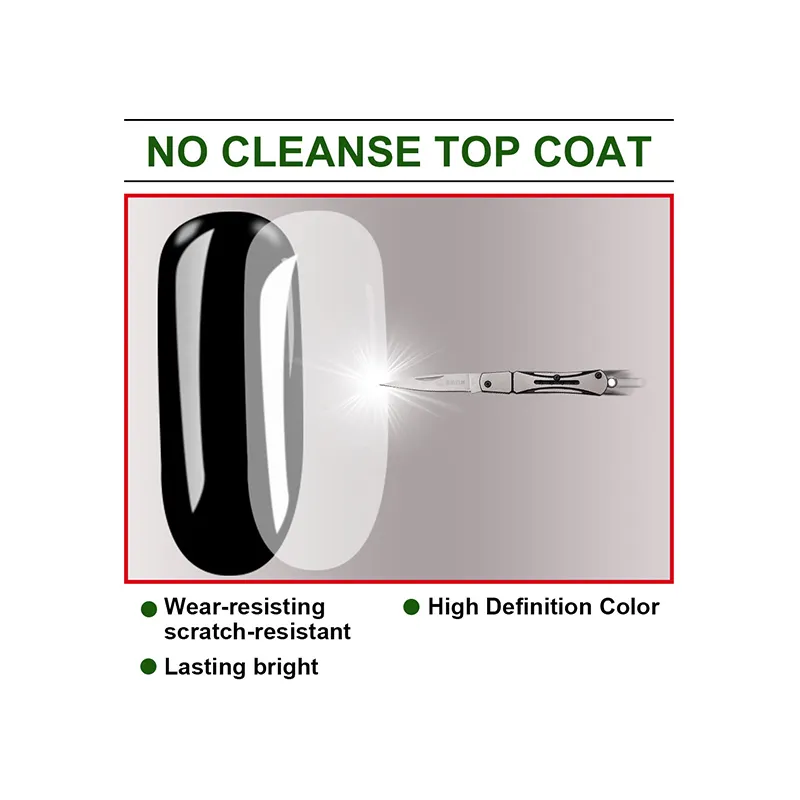 top coat uv gel no wipe gel top coat no cleanse nail polish stainless steel