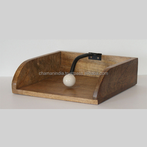 Cuisine En Bois Porte-Serviettes avec Billes En Céramique - Product Image 1