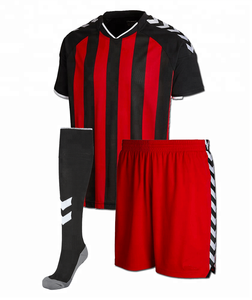 Conjunto de ropa de fútbol personalizada al por mayor en negro amarillo y negro rojo uniformes personalizados - Product Image 2