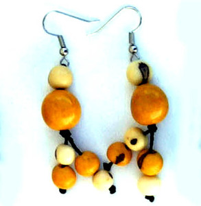 Pendientes de gota de semillas de colores étnicos, joyería peruana de cristal de alpaca hecha a mano, accesorios de moda para mujer al por mayor - Product Image 1