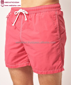 Los hombres de contraste de punto pantalones cortos de playa de final de baño y playa - Product Image 1