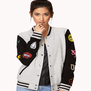 Chaqueta Bomber de Invierno para Mujer y Niños, Bordado Personalizado, Transpirable, Relleno de Algodón, Cortavientos de Poliéster - Product Image 3