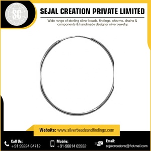Sterling Silver <b>Fashion</b> <b>Hoop</b> <b>Earring</b> - Product Image 2