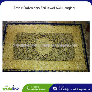 ผ้าปักลายภาษาอาหรับสำหรับตกแต่งบ้านหรูหราแขวนผนังอัญมณีซาริของขวัญสำหรับห้อง - Product Image 5
