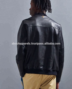 New Fashion Outwear with Caller Fur Genuine Sheepskin Leather Motorbike Jacket & <b>Coats</b> - Product Image 5