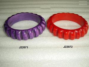 Pulseras de Resina Morada y Roja Estilo Calabaza en Varios Colores, Brazaletes y Pulseras de Resina Coloridas - Product Image 4