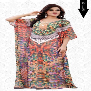 Custom Made Printed Dubai Women Maxi <b>Kaftan</b> - Product Image 5