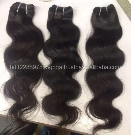 virgin indian hair weft direct temple india weave human hair.