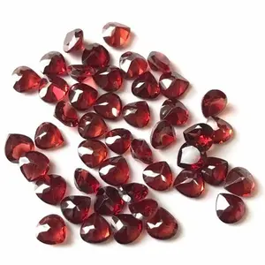 Super Fine Quality Beautiful 9x11mm Natural Mozambique Red Garnet Faceted Oval Cut Loose Gemstones From A Verified Supplier