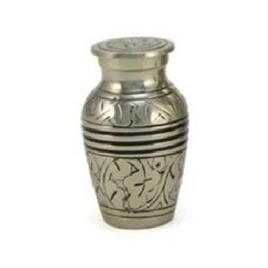 Unique Memorial Green Engraved Brass and Aluminium Cremation Urns European Style <b>Pets</b> <b>Keepsake</b> for Funeral <b>Ashes</b> Storage - Product Image 2