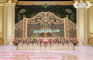 แผงฉากหลังสไตล์เวทีต้อนรับงานแต่งงาน,ฉากหลังสำหรับตกแต่งงานแต่งงานแนวตะวันตกที่ยิ่งใหญ่ - Product Image 4