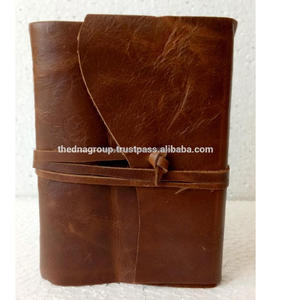 Diario de Cuero Genuino de Tapa Dura A5 Hecho a Mano, Cubierta de Papel con Cierre de Correa de Diario de Cuero Suave, Cuaderno de Uso de Oficina, Gran Regalo de Oficina - Product Image 4