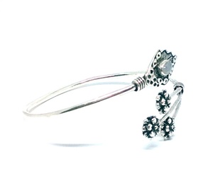 Bracelet en pierre de lune arc-en-ciel naturel pierre précieuse bijoux plaqués argent Bracelet en laiton bijoux fabriqués à la main - Product Image 2