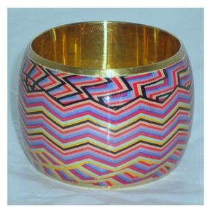 Brazalete de Hierro Autoadhesivo Ecológico Hecho a Mano de la Mejor Calidad con Flor Pintada - Product Image 1