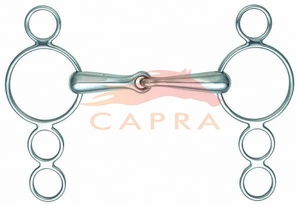 Capra-Oem Mors de cheval anglais en acier inoxydable Dutch Gag - Couleur naturelle - Product Image 6