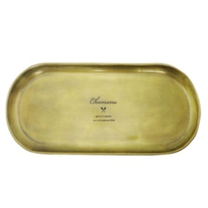Top Trending Diseño clásico Metal Aluminio Bandeja para servir Tamaño personalizado Forma Color Usos Utensilios de cocina Hotel Restaurante - Product Image 3