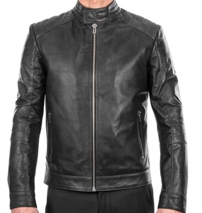 Chaqueta de moto de cuero para hombre urbano, ropa de moto de manga larga, equipo de carreras, rompevientos, traje de motorista protector - Product Image 5