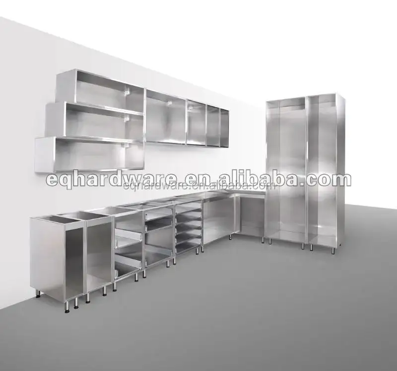 Armoire d'angle murale personnalisée en acier inoxydable 304, armoire de cuisine, nouveau modèle