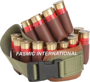 Cinturón de Cartuchos de Cuero Genuino de Calibre 12 de Fasmic International, Color Personalizado - Product Image 3