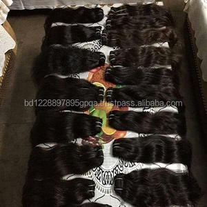 Cheveux vierges bruts non traités indiens Paquets de tissage de cheveux soyeux droits naturels en gros pas cher Cheveux humains de temple indien - Product Image 5