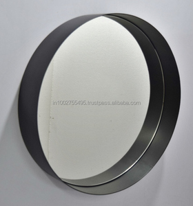 กระจกแขวนทรงกลมสไตล์เอเชียนเซน IHA ทำจากเหล็กและกระจก สำหรับตกแต่งผนังห้องนอนและห้องน้ำ - Product Image 5