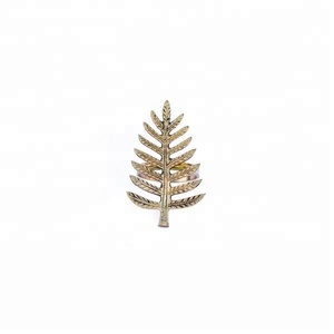 Anneau de serviette en forme de feuille d'arbre tropical Table Accessoires décoratifs et décoratifs Anneau de serviette Design en relief antique - Product Image 2