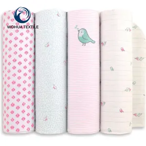 Plain printing 100% Cotton Baby Woven Soft feel Flannel Fabrics,High Quality Muslin Fabric For Baby Blanket For Custom