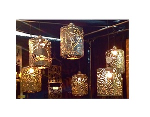 Etched Metal <b>Candle</b> <b>Lantern</b> for Home Decoration - Product Image 1