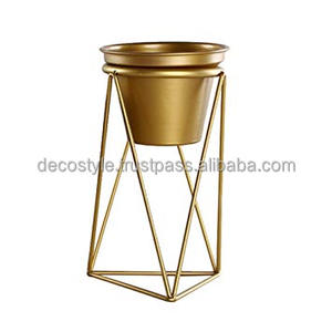 Maceta de pared galvanizada estilo granja con soporte plegable recubierto acabado para fiestas de vacaciones centro comercial plantas verdes hoteles - Product Image 4