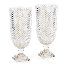 Maceta Artesanal con Acabado Brillante, Decoración para Fiestas de Cumpleaños, Centros de Mesa para Bodas, Floreros de Vidrio - Product Image 3