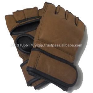 Guantes de Boxeo Estilo Vintage para Muay Thai, UFC, MMA, Medios Dedos, de Cuero Vacuno Auténtico, Modelo DG-2102 - Product Image 2