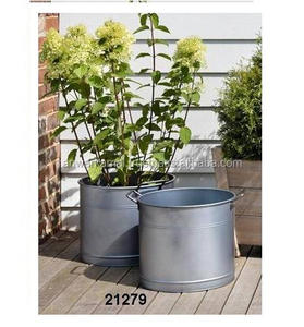 Pot de fleurs de jardin en acier galvanisé, 30 pièces, planteur - Product Image 1
