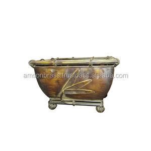 Maceta de metal para decoración Macetas y macetas con clase Decoración navideña para hoteles Maceta con mango de Reno Diseño de lujo para exteriores - Product Image 5