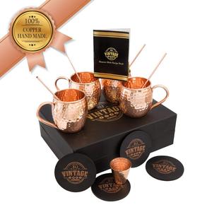 Solid Copper Manufacturer Moscow Mule Mugs for Home <b>Bar</b> Hotel <b>Drinking</b> Use - Product Image 6