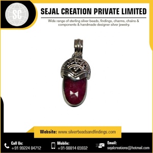 Pendentif fin en argent sterling 925 et breloque collier de pierres précieuses de couleur personnalisée - Product Image 6