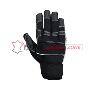 Guantes de Trabajo Mecánicos Negros Anti-Impacto, Guantes Mecánicos para Trabajo en Campos Petroleros y Multiusos - Product Image 6