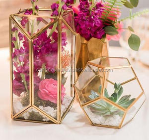Porte-bougie en verre écologique fait à la main, couleur antique, avec tailles personnalisées pour les mariages - Product Image 3