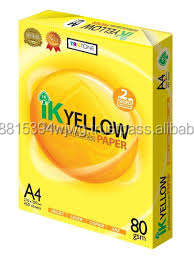 Papier A4 jaune Ik, papier de copie A4, 80 g/m², 70 g/m², papier pour photocopieuse - Product Image 2