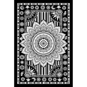 พรมแขวนผนังสไตล์ฮิปปี้แมนดาลาโบฮีเมียนขนาดใหญ่และผ้าคลุมเตียงสไตล์อินเดียชนเผ่าพิมพ์ลายฮิปปี้ของตกแต่ง - Product Image 2