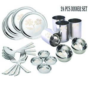 สแตนเลส Thali ชุดที่มีชาม - Product Image 1