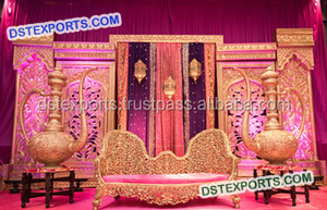 Conjunto de pilares de cristal para escenario de boda, Set de sofás con diseño elegante, para escenario, surahhis - Product Image 6