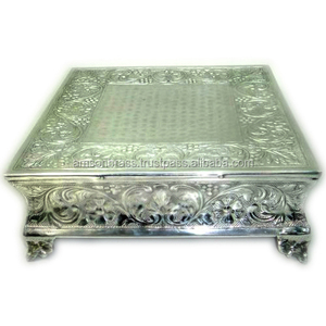 ที่วางเค้กสีเงินแบบตั้งโต๊ะวางผลไม้สำหรับตกแต่งบ้านโรงแรมที่วางเค้กอลูมิเนียมโลหะ - Product Image 2