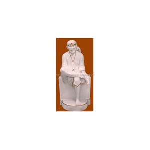 White Marble Sai Baba Statue - Product Image 1