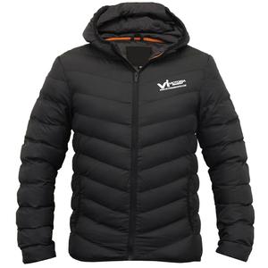 Vestes d'hiver unisexes de haute qualité en polyester, personnalisables, grande taille, pour hommes et femmes, à capuche, matelassées, coupe-vent, avec fermeture éclair - Product Image 4