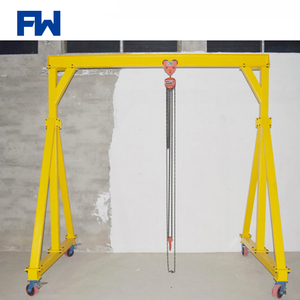 4 Räder Mini Werkstatt Portalkran ein Rahmen Mobiler einfacher/kompakter Portalkran - Product Image 5