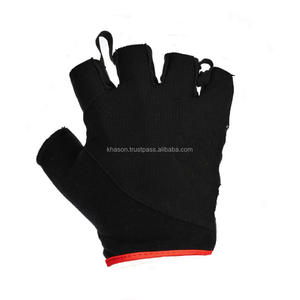 GANTS DE GYM ANTI-DÉRAPANT-RESPIRANT-ENTRAÎNEMENT DE FITNESS AVEC ENVELOPPEMENT DE POIDS ROSE NOIR-CAOUTCHOUC UNISEXE - Product Image 4