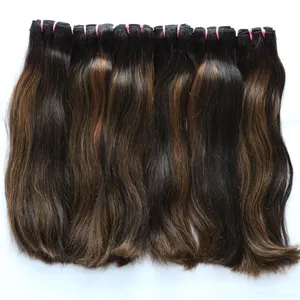New Products Super Double Drawn Vietnamese Colored Weft Hair transparent lace human hair wigs