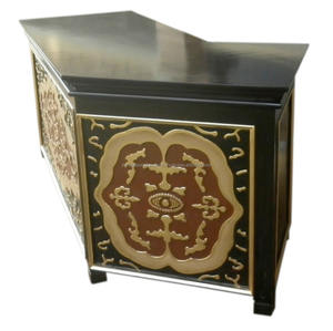 Escritorios de recepción tallados para Hotel, muebles de oficina clásicos de Indonesia - Product Image 2